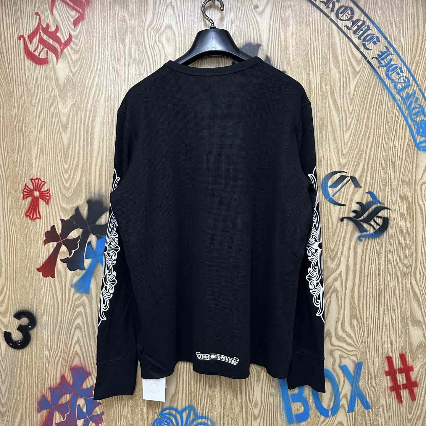 Chrome Hearts Horseshoe Logo Long Sleeve T-Shirt - DesignerGu