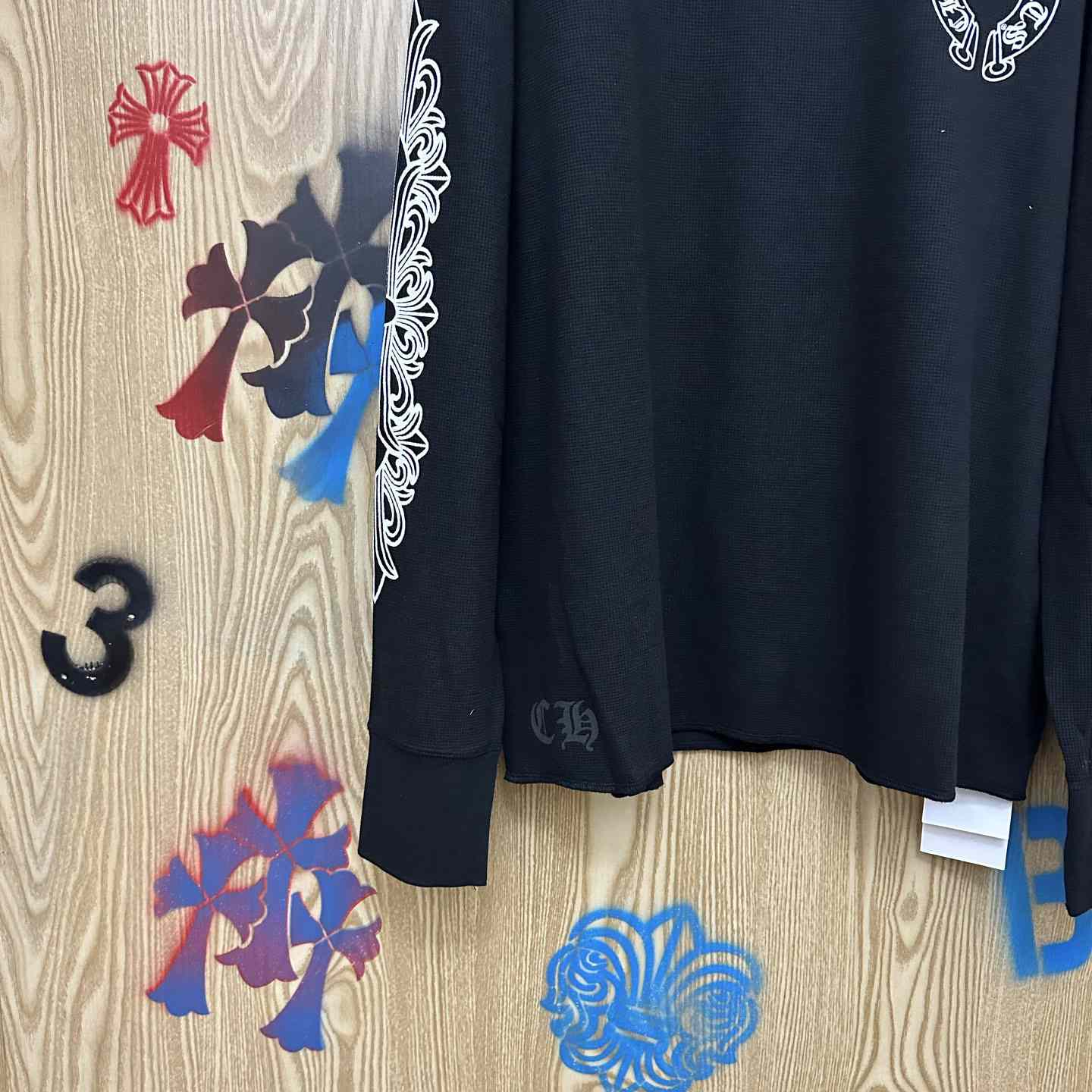Chrome Hearts Horseshoe Logo Long Sleeve T-Shirt - DesignerGu