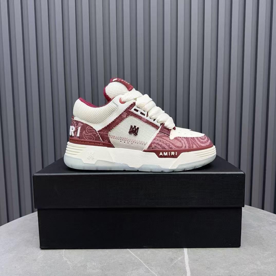 Amiri MA-1 'Bandana Denim - Burgundy' - DesignerGu