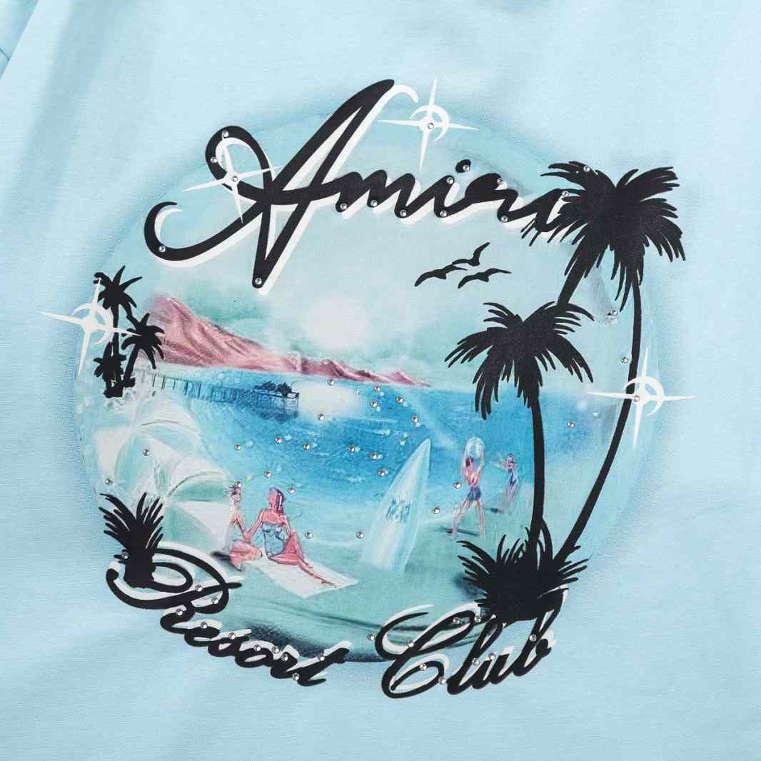 Amiri Paradise Printed Cotton T-shirt  - DesignerGu