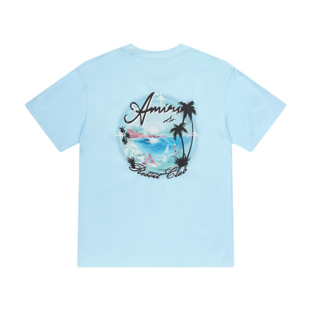 Amiri Paradise Printed Cotton T-shirt  - DesignerGu