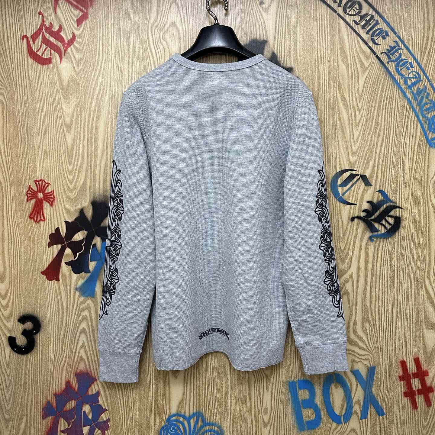 Chrome Hearts Horseshoe Logo Long Sleeve T-Shirt - DesignerGu