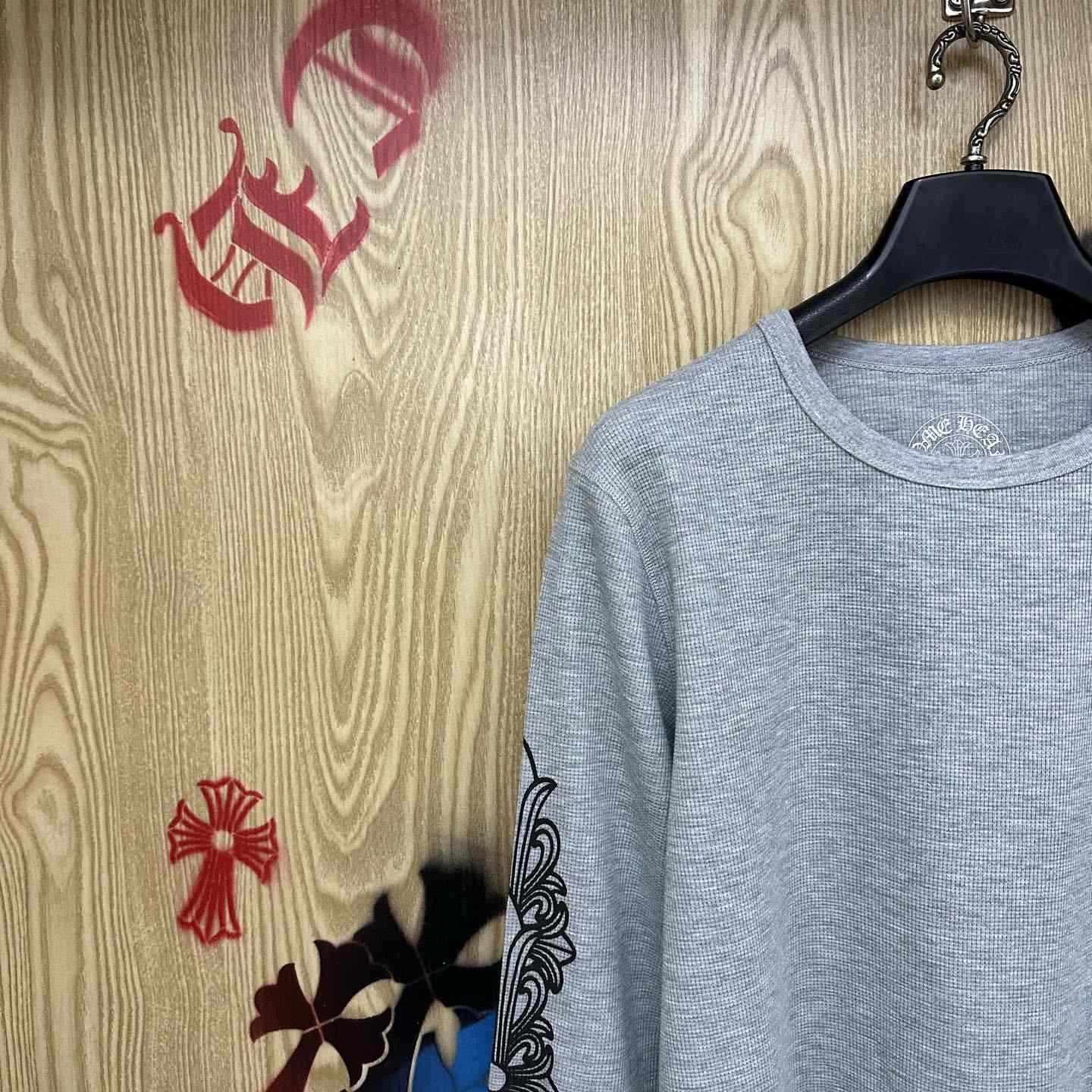 Chrome Hearts Horseshoe Logo Long Sleeve T-Shirt - DesignerGu