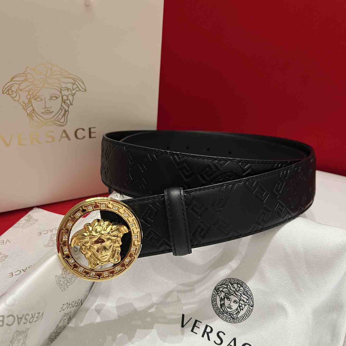 Versace Leather Belt   - DesignerGu