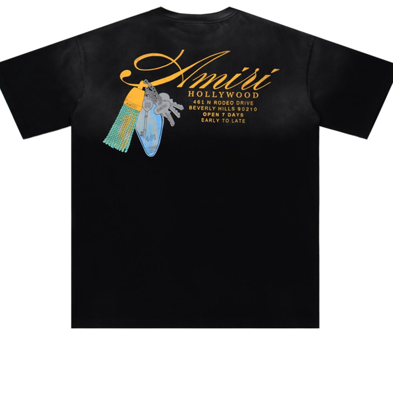 Amiri Chateau Keys Tee 'Black' - DesignerGu