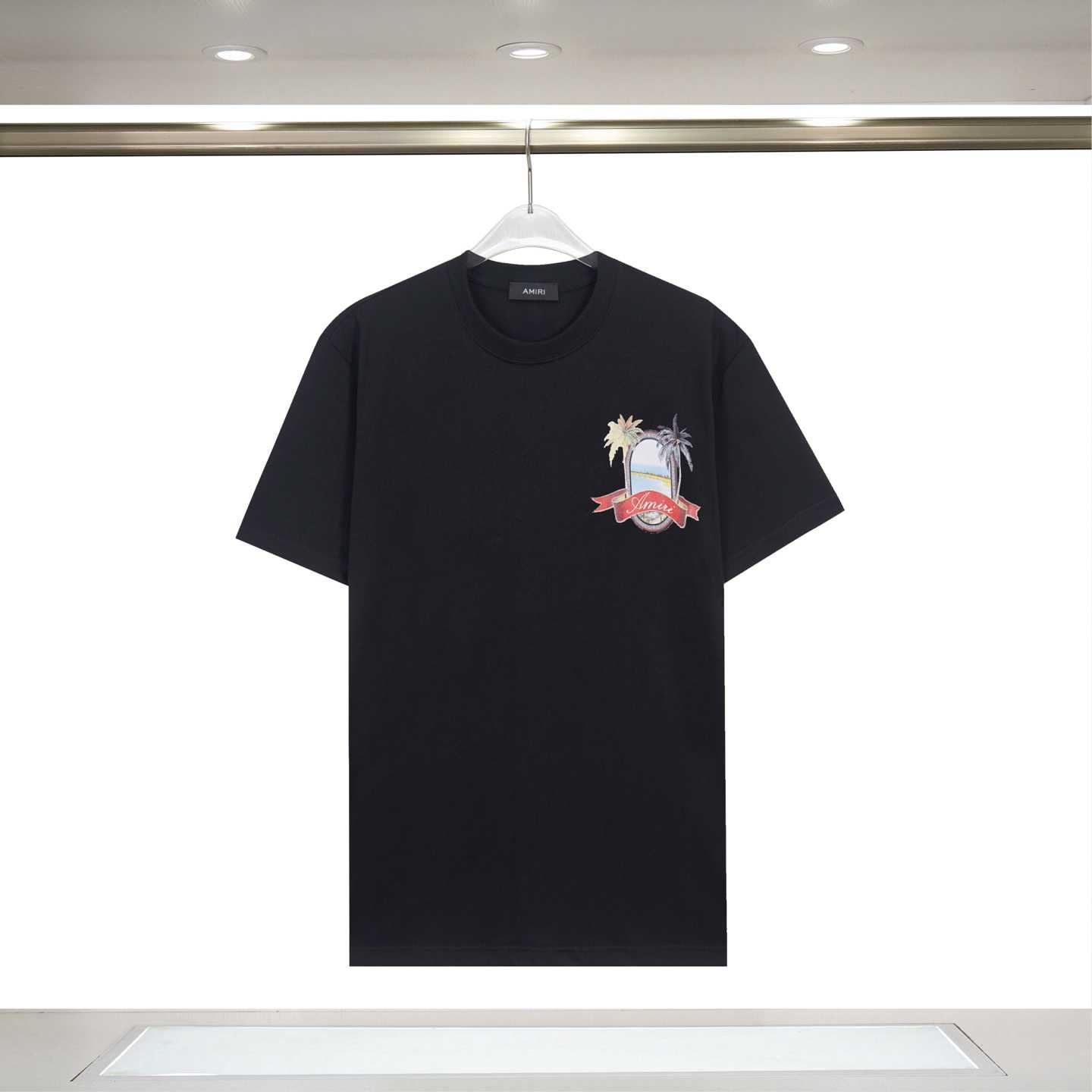 Amiri MA Paradise Logo Print Cotton Jersey T-Shirt - DesignerGu